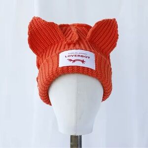 Orange Knit Hat